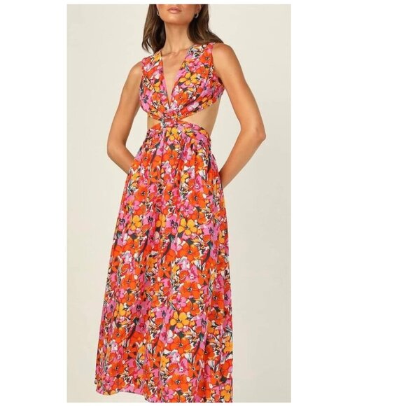 NWT All About May Elle Maxi Dress White Bridal Cutout Open Back size US4 - Picture 3 of 11